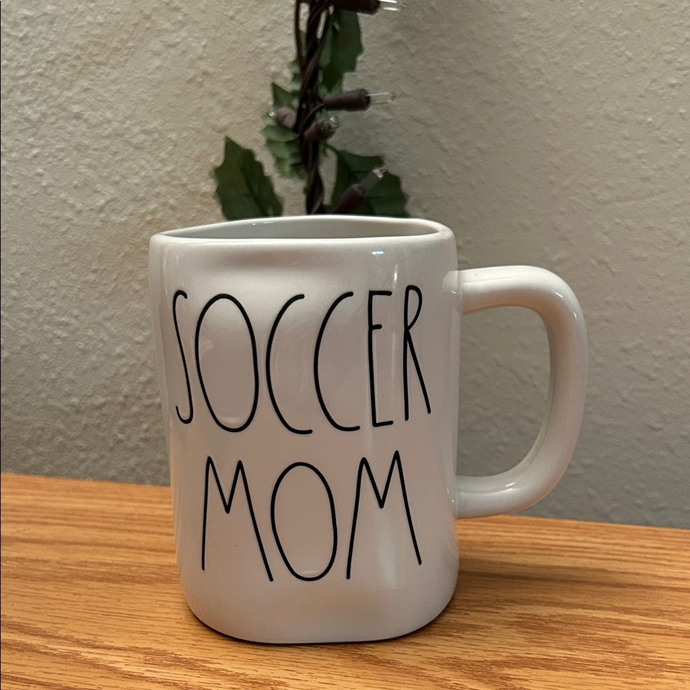 Rae Dunn White "Soccer Mom" Ceramic Mug